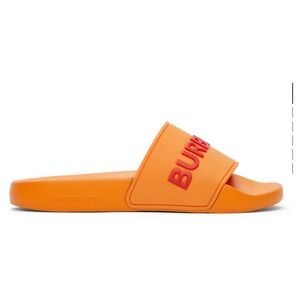 Burberry Orange Furley Slides